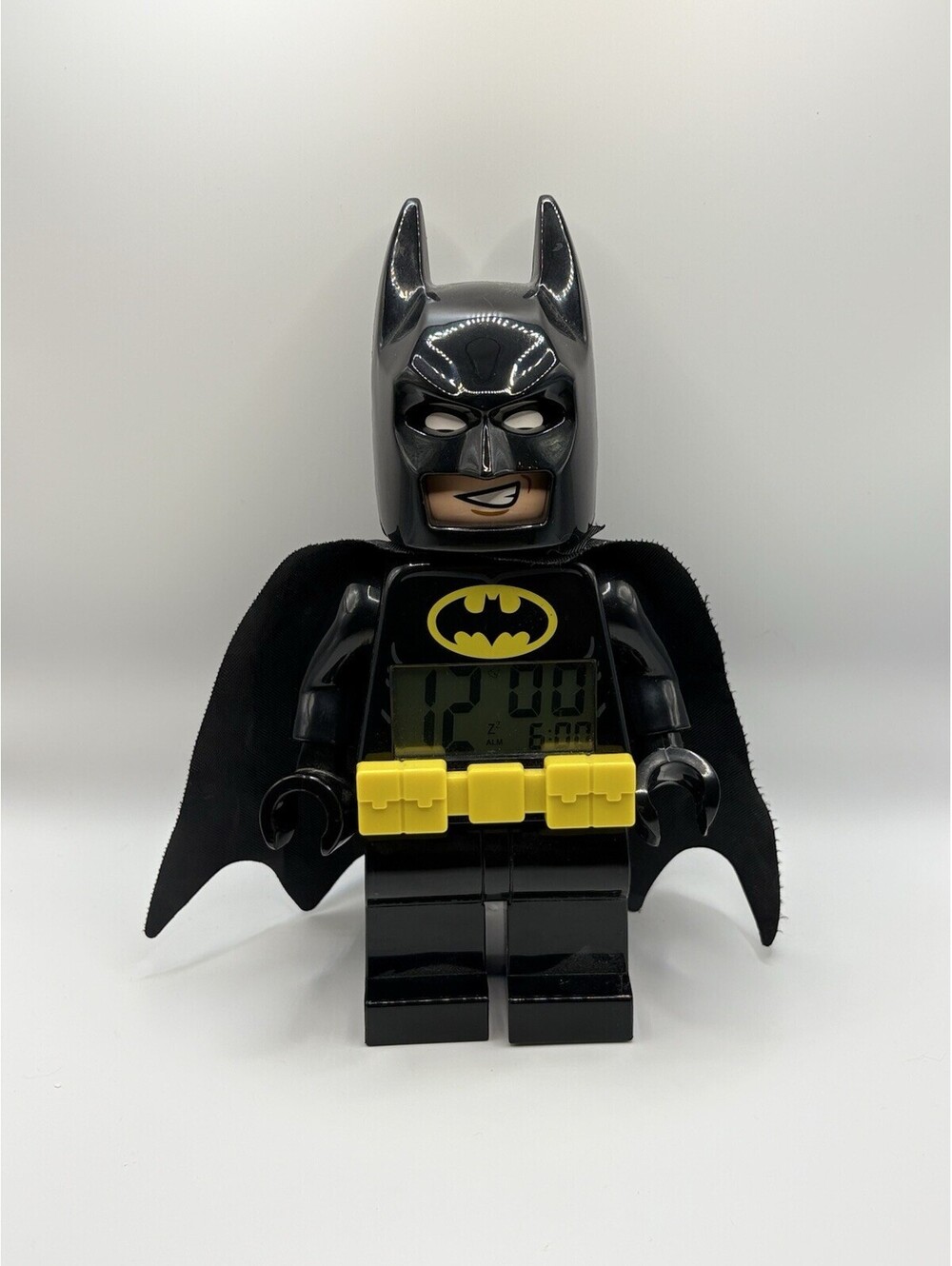 LEGO Batman Alarm Clock Digital Minifigure Light Up 10” 2017 2-AAA Tested Works